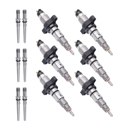 Set of 6 Diesel Fuel Injectors for Dodge Ram 5.9L (2003–2004) 5263318