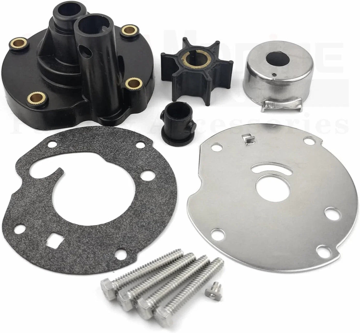Water Pump Rebuild Kit for Johnson Evinrude 5.5 6 7.5 HP (0763758, 0391391)