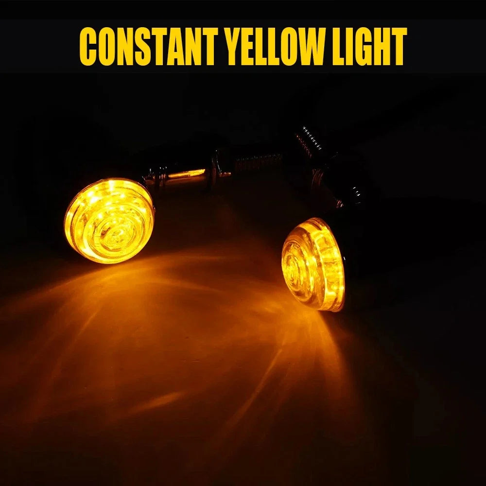 Amber Lens Turn Signal Blinker Indicator Light for Harley Davidson