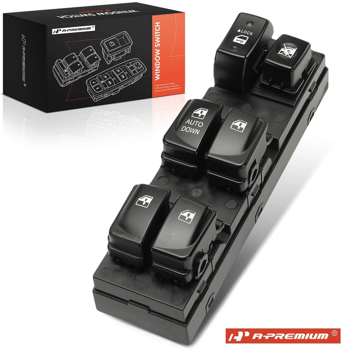Front Left Power Window Switch for Hyundai Elantra (2007–2010) 935702H11070, 93570-2H11070