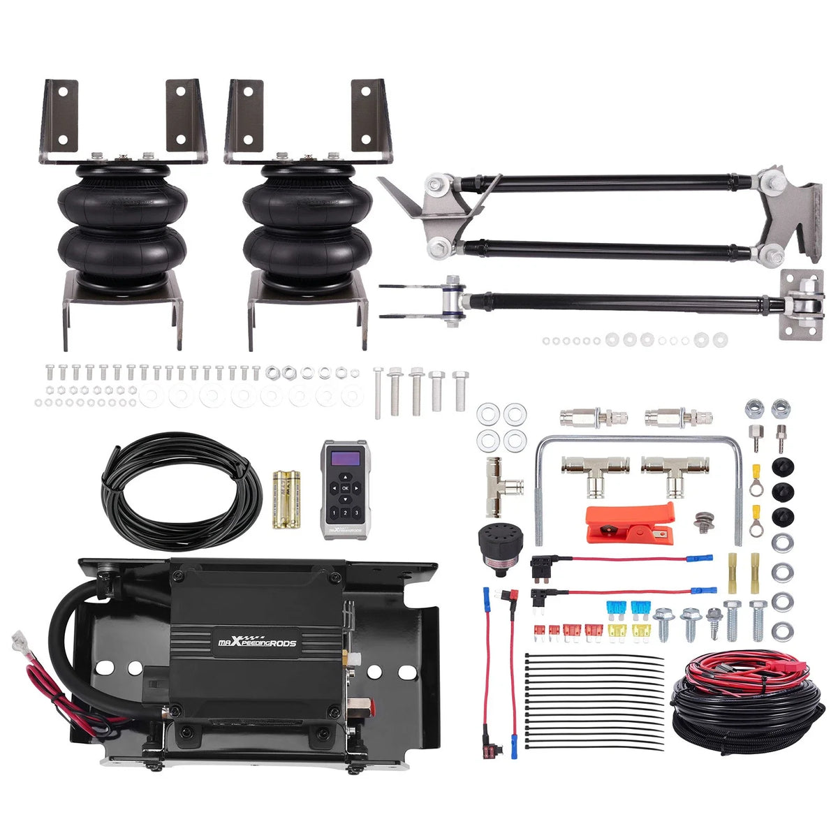 Air Springs + Wireless Air Controller Kit for Pickup Trucks (3" Axle Tube)