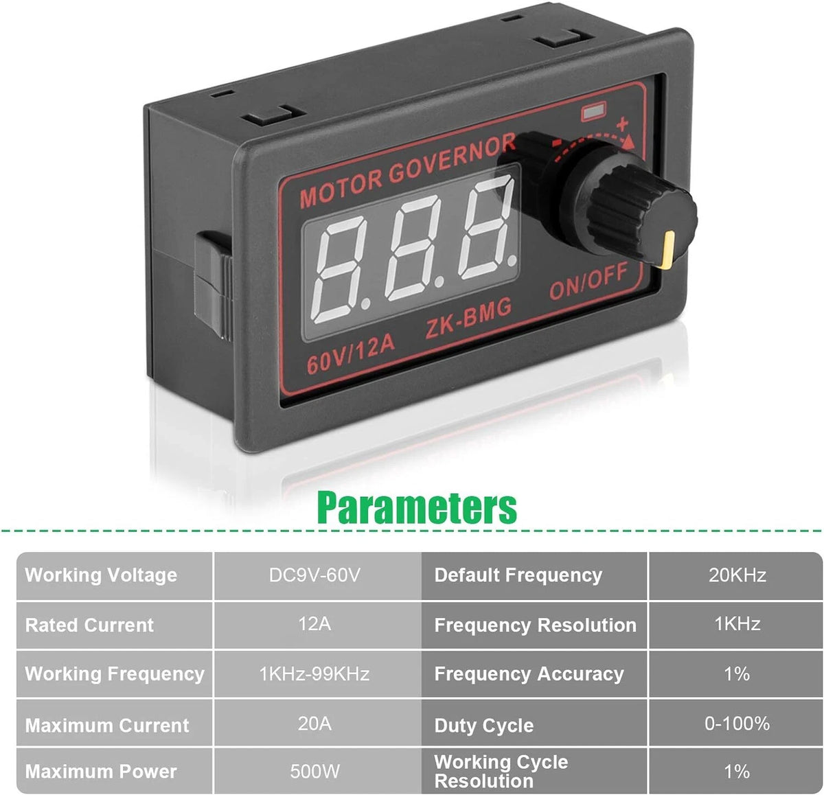 2X PWM DC Motor Speed Governor Controller Switch for