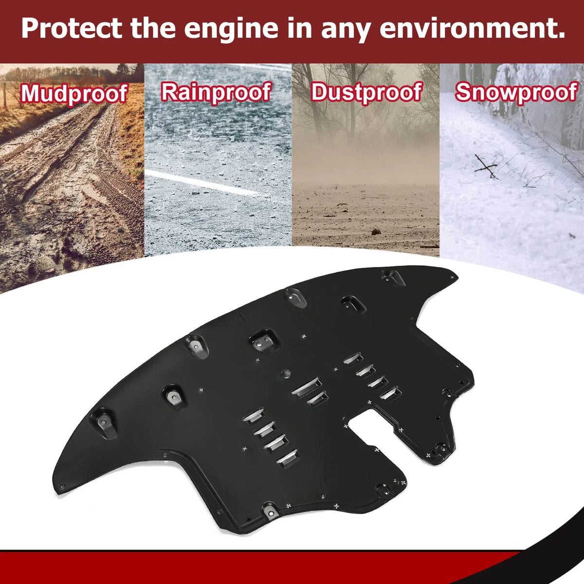Engine Splash Shield with Aluminum Pad 29110C6800 for Kia Sorento (2016–2020)