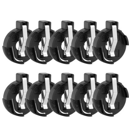 Set of 10 CR2016 Coin Cell Battery Holders for DIY Electronics