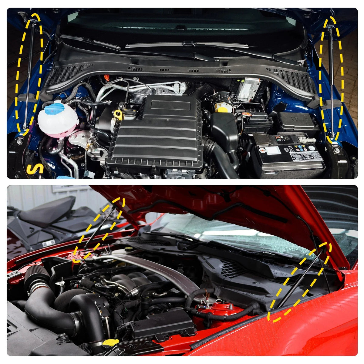 2X Front Hood Lift Supports for Mazda MX-5 ND MX5 Miata (2015–2023)