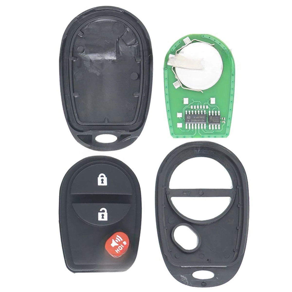 3-Button Key Fob Kit for Toyota Tundra (2011–2017)