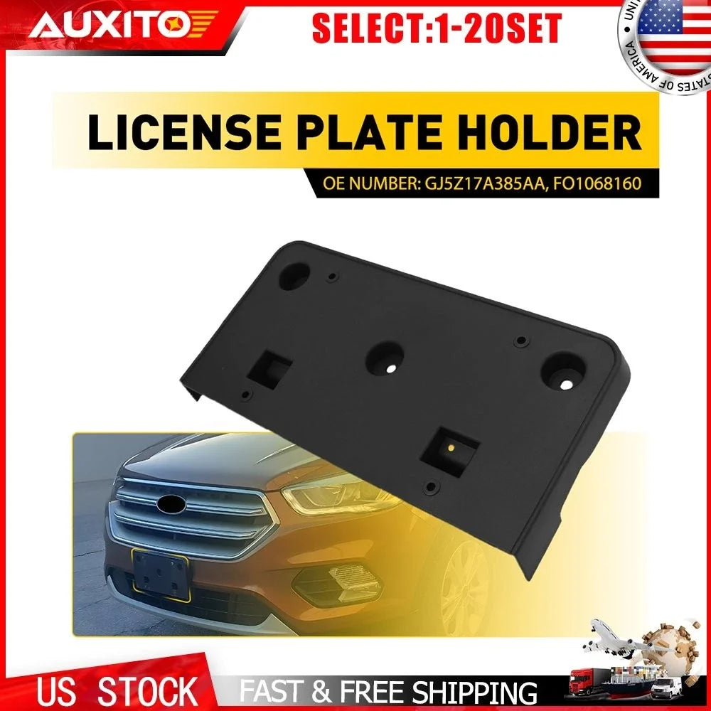 Front License Plate Bracket Holder for Ford Escape (2017–2019) GJ5Z17A385AA