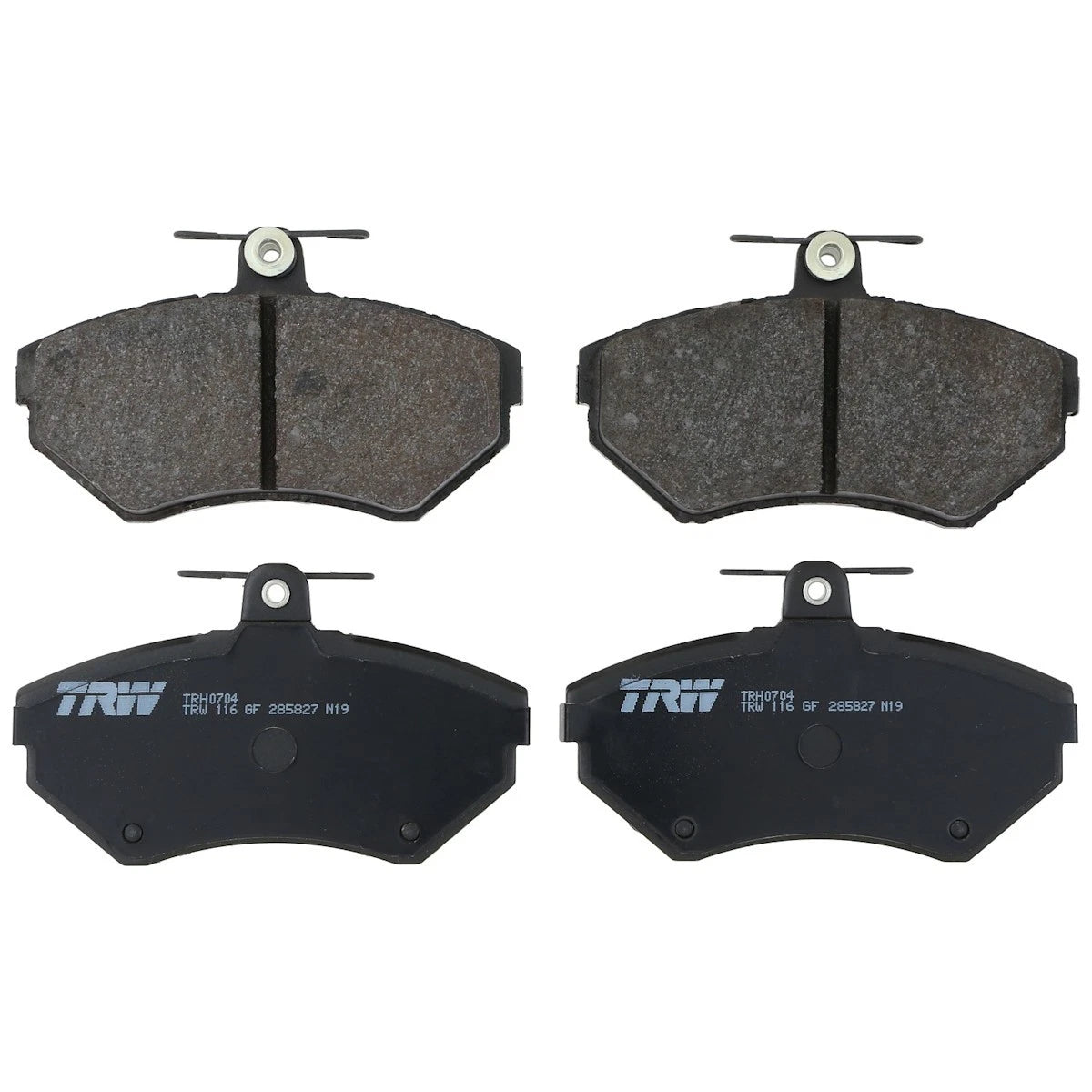 2X TRH0704 Brake Pad Set Front for Volkswagen Cabrio Jetta Golf (1996–2002)