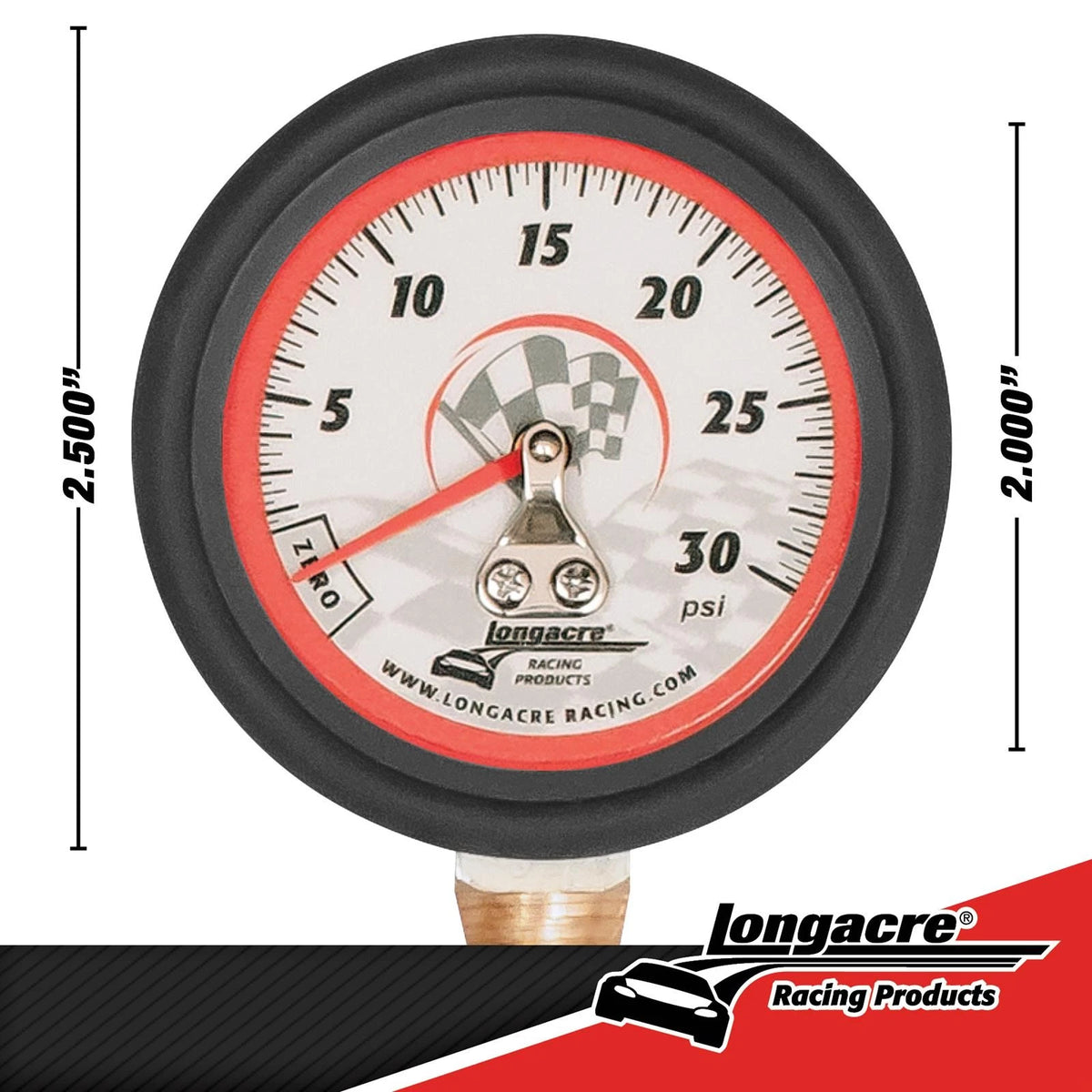 Tire Pressure Gauge 0-30 PSI for Longacre 52-52024 (2 Inch)