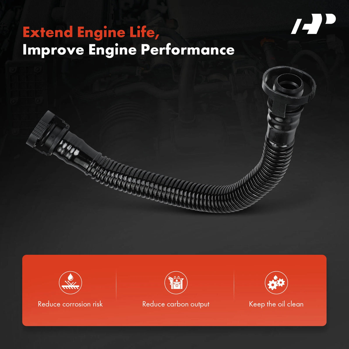 Positive Crankcase Ventilation Hose for VW Jetta Passat Golf Audi A4 (2006–2010) - 6F103221E, 06F103221E