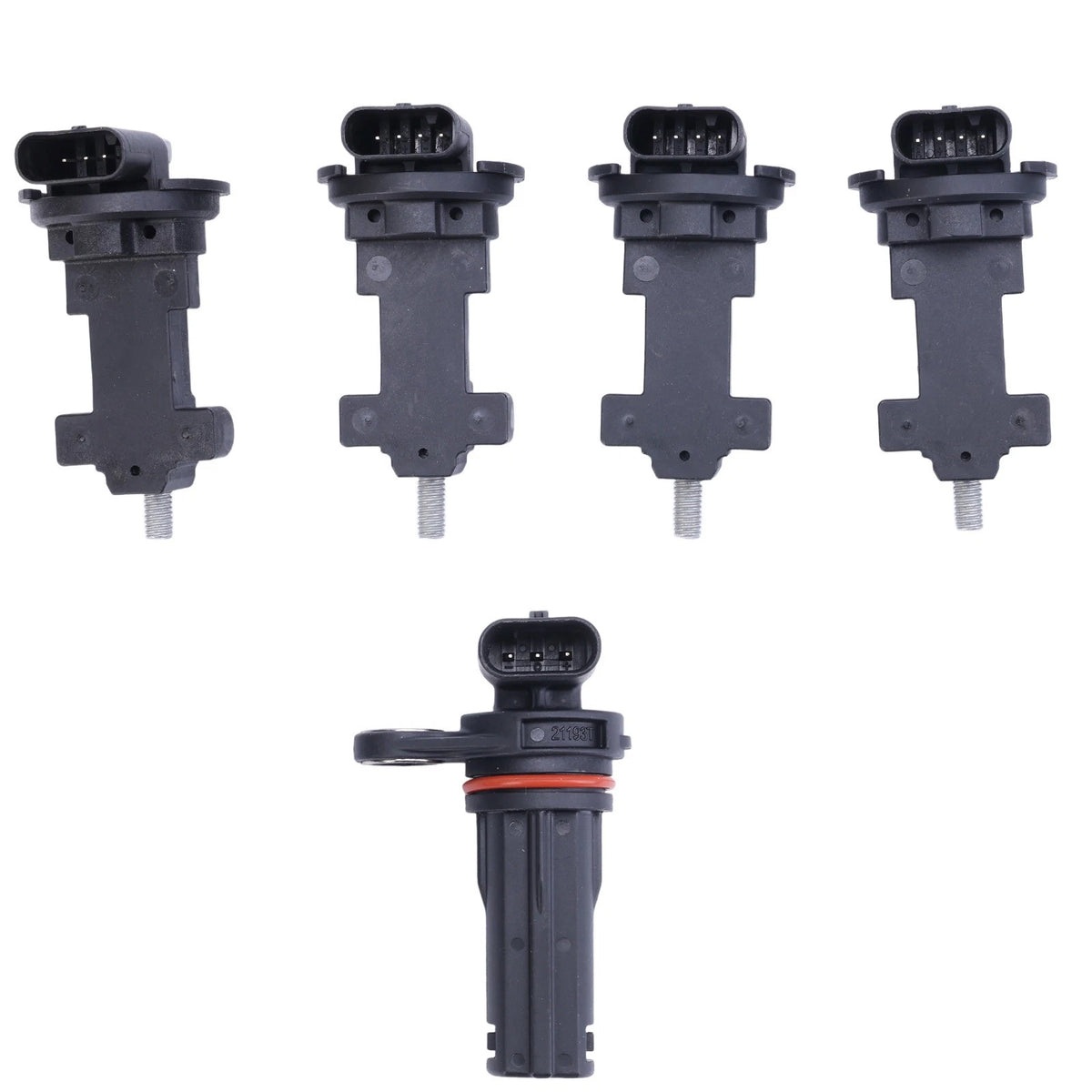Set of 5 Camshaft Crankshaft Position Sensors for Jeep Wrangler JK (2012–2017) PC893, PC950, PC950T, PC929