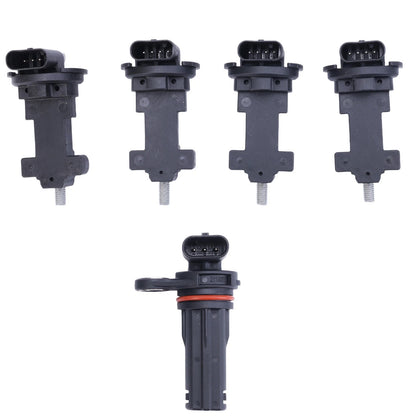 Set of 5 Camshaft Crankshaft Position Sensors for Jeep Wrangler JK (2012–2017) PC893, PC950, PC950T, PC929