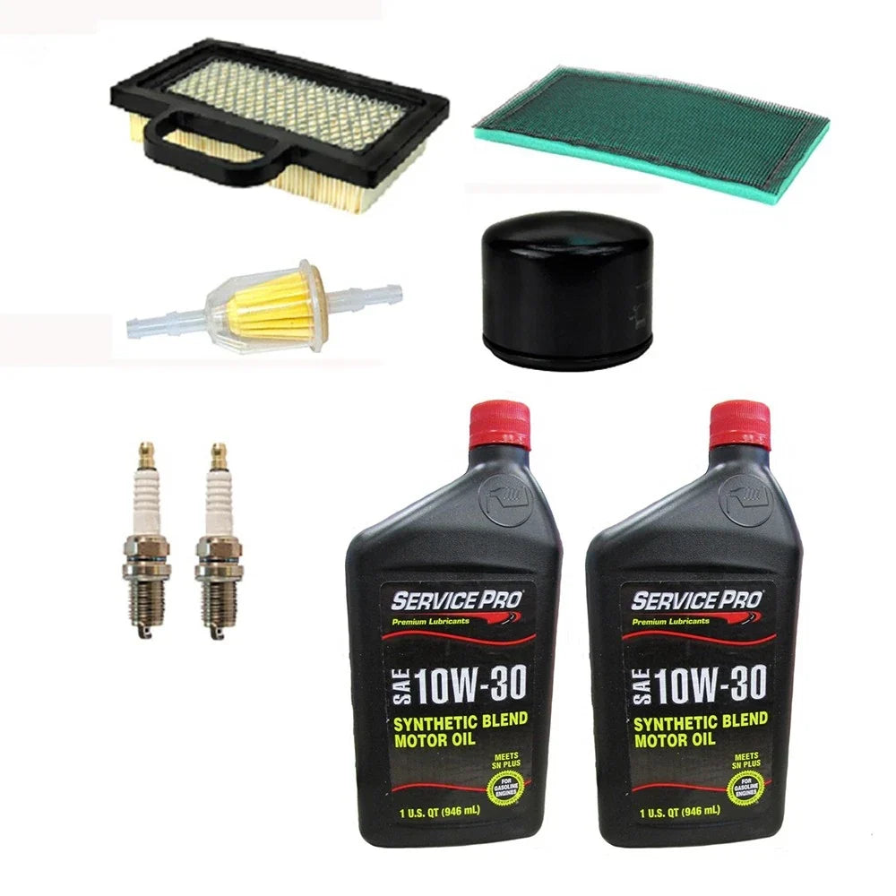 1X Filter Set with Spark Plugs & Oil for John Deere LA135, LA145