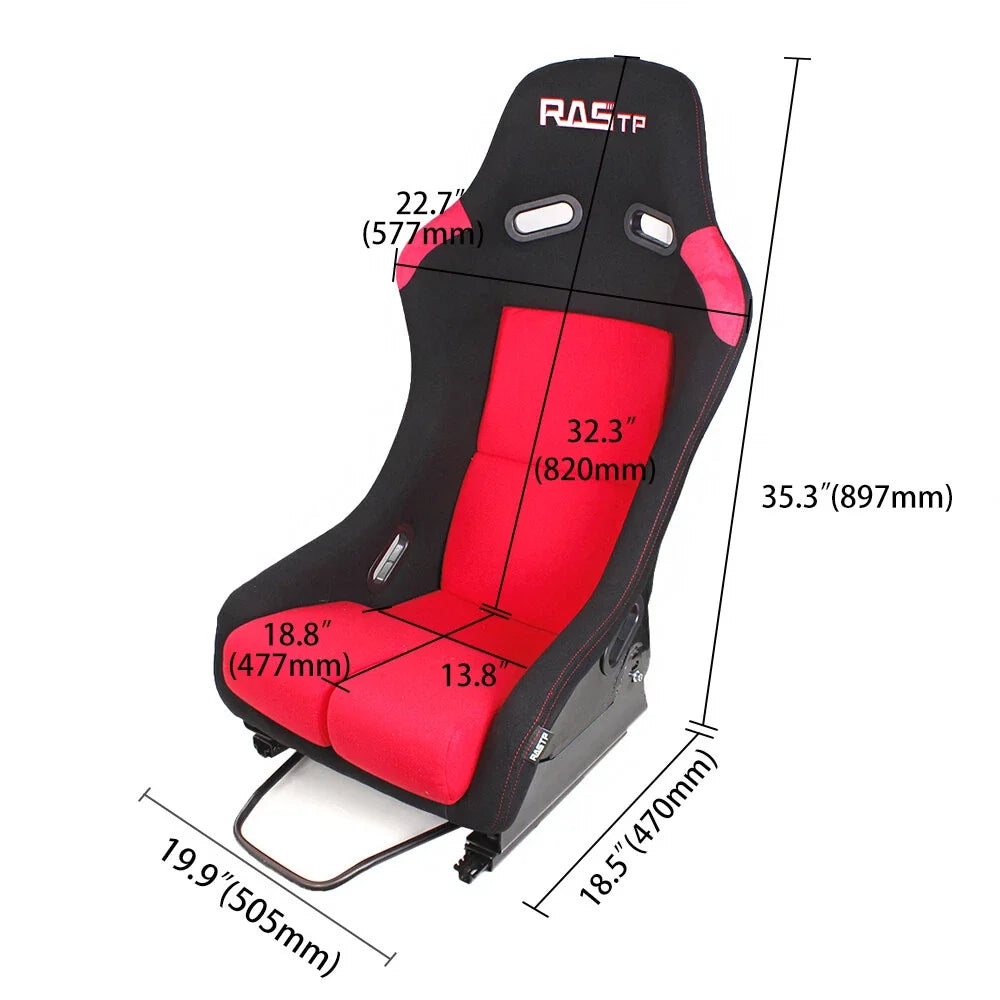 Universal Fiber Glass Racing Seat with Stainless Bracket Mount