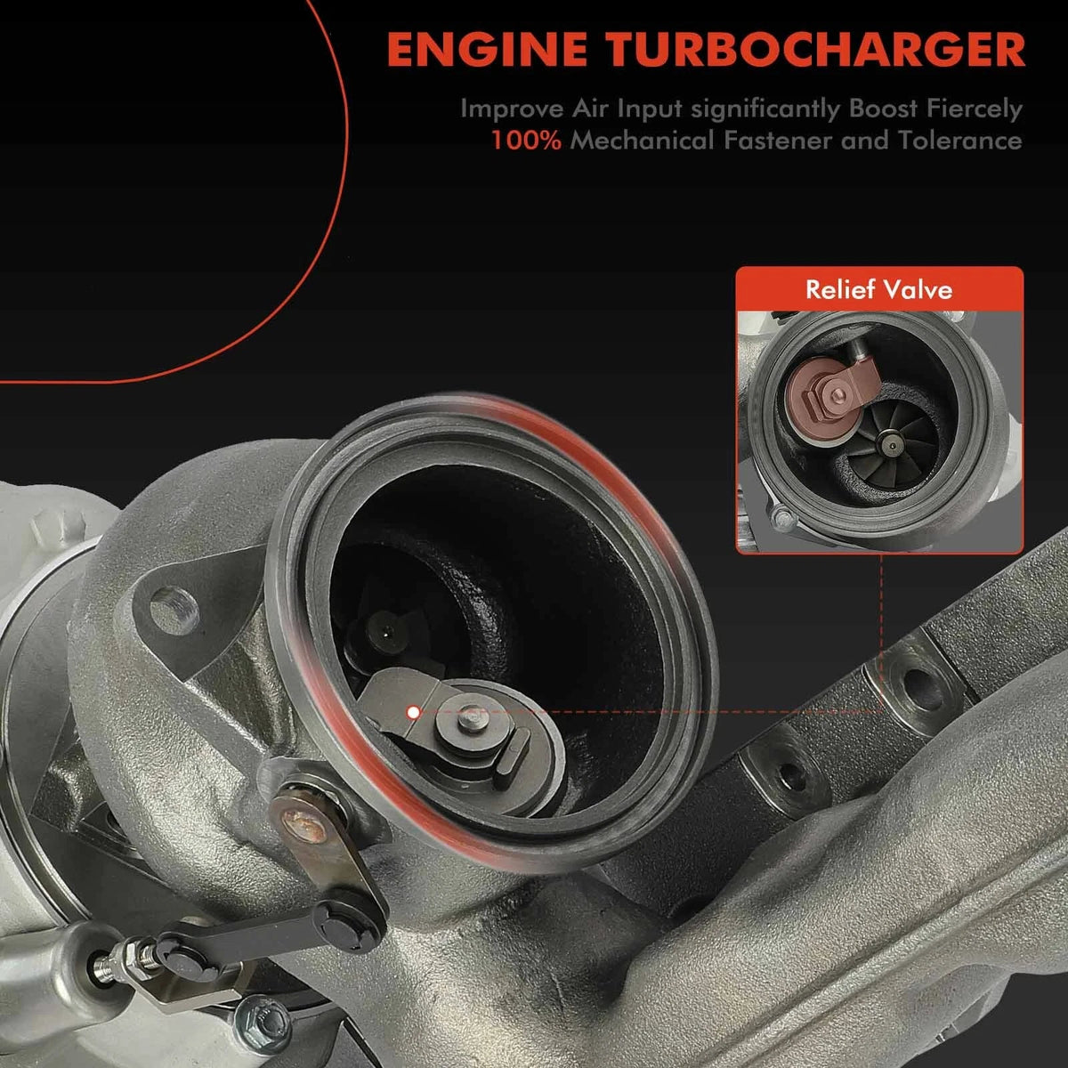 Turbocharger for BMW 335i (2014–2015), 640i (2016–2018), X5 (2014–2018)