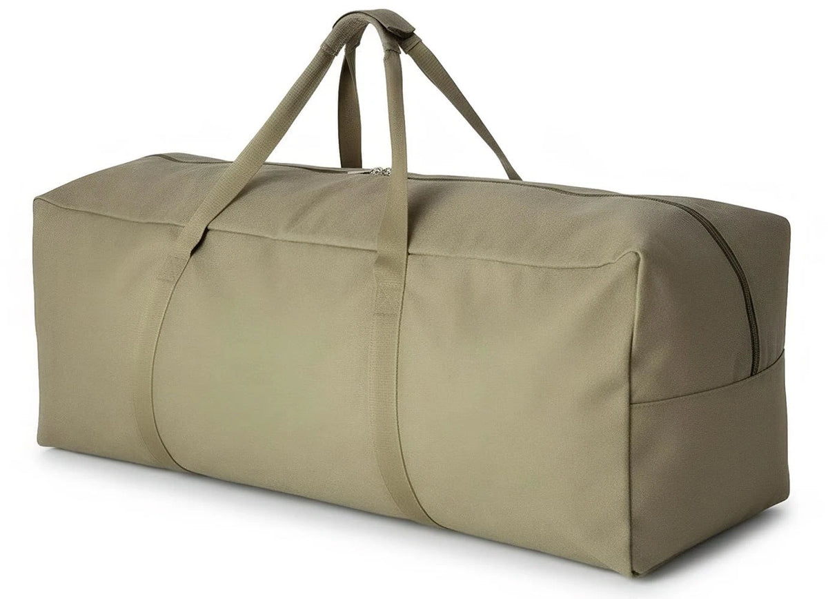 Extra Large Canvas Travel Duffle Bag for Army Green