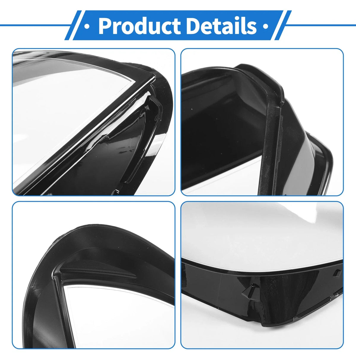 1 Pcs Headlight Lens Cover for BMW X5 G05/X6 (2019–2021) PC Clear