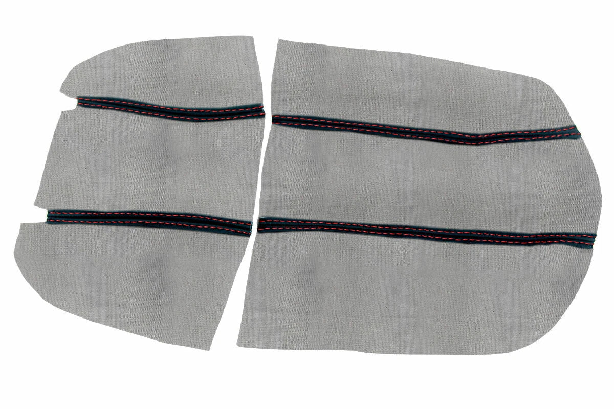 Console Lid Armrest Cover for Toyota 4Runner (2003–2009) Carbon Fiber Red Stitch