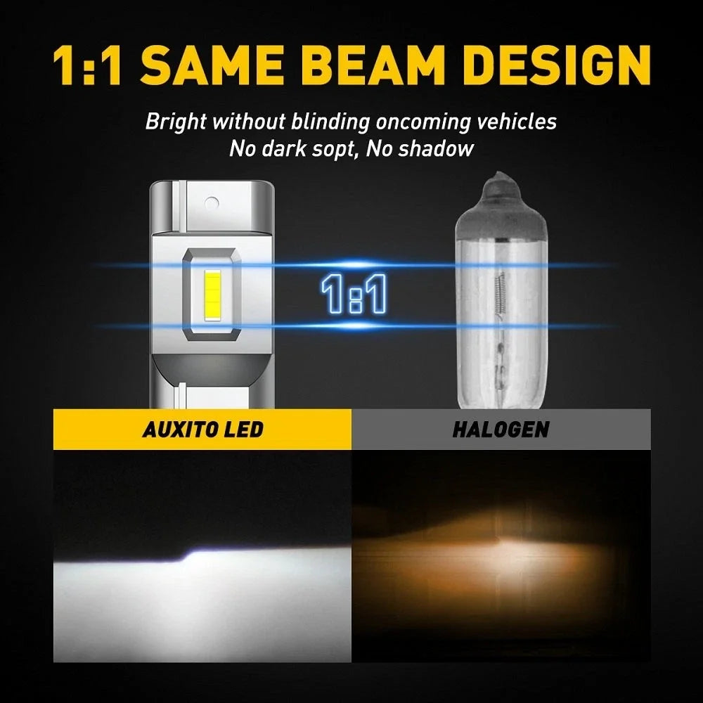 6X 9005 9006 H11 LED Headlight Kit Bulb Combo for AUXITO