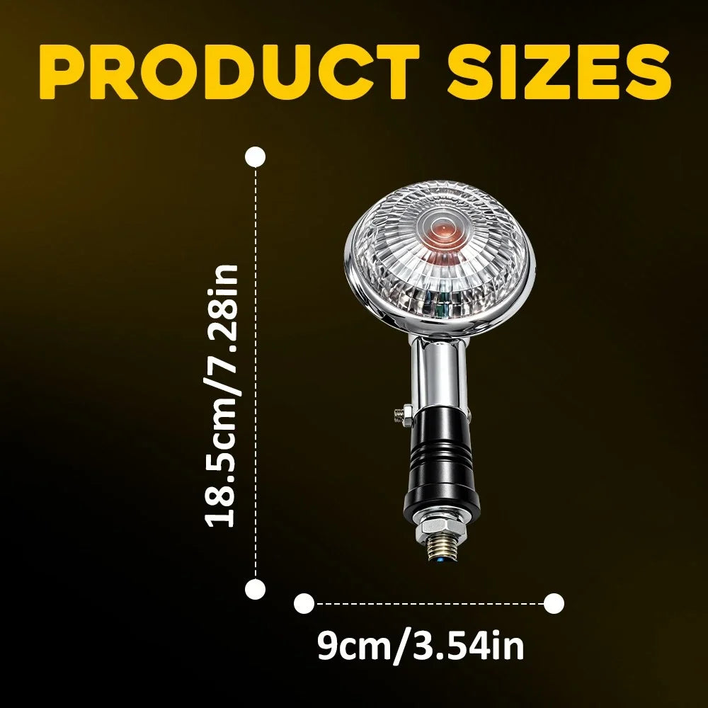 4X Amber Turn Signal Indicator Lights for Yamaha XVS400 XVS650 XVS1100 (1999–2009)