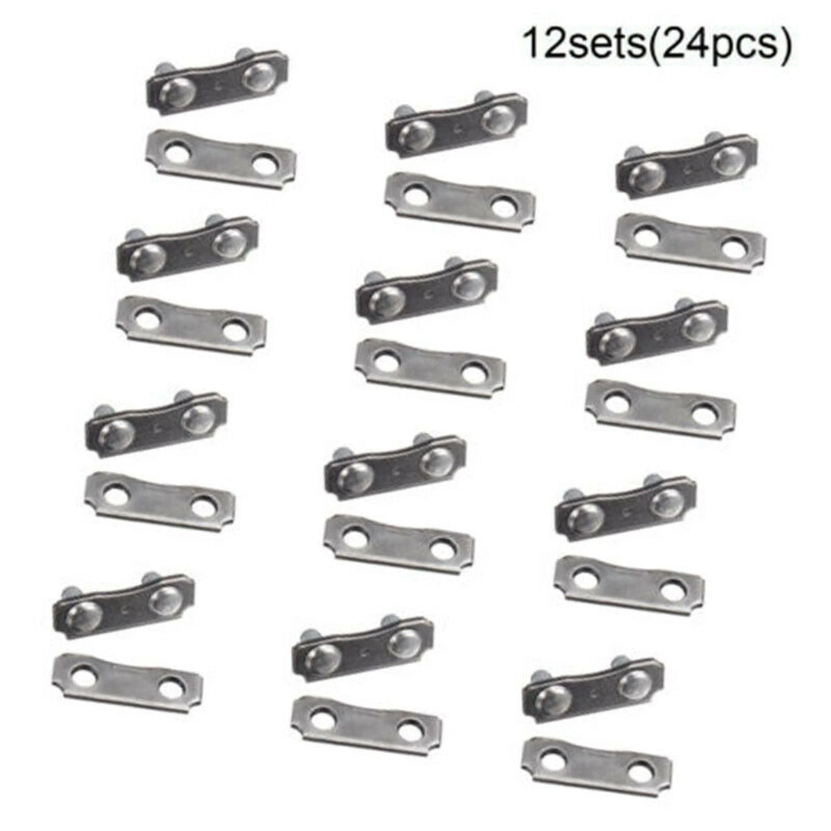 Set of 12 Chain Links 3/8LP 0.050 Gauge Repair Tie Straps Kits