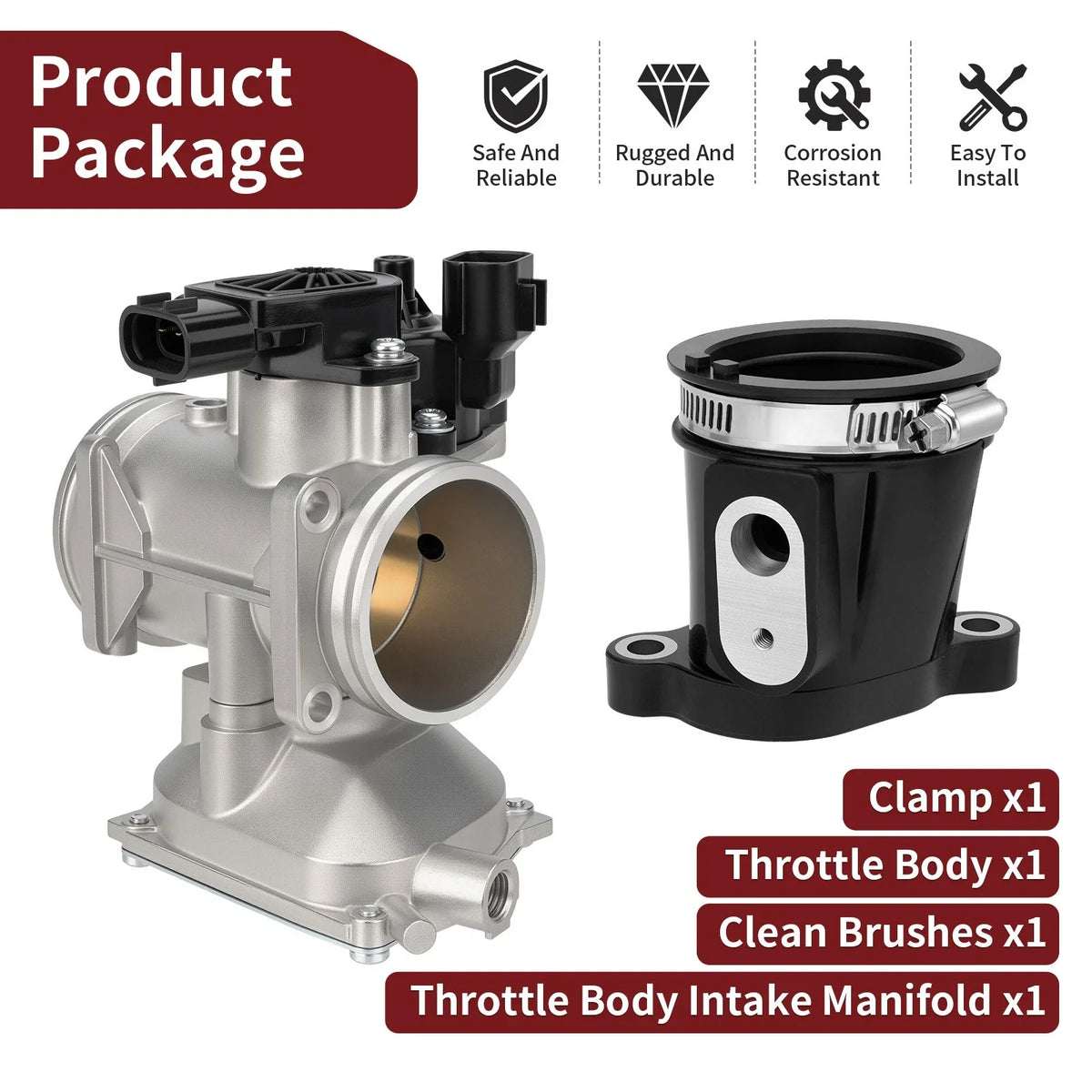 Throttle Body & Intake Manifold Carburetor Boot for Polaris Ranger 570 (2014)