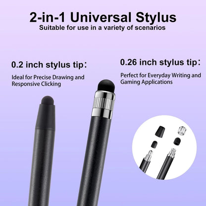 3X Stylus Pen for Touchscreen (Black, Silver, Blue)