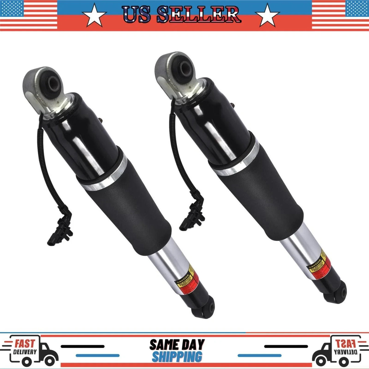 Pair Rear Air Shock Absorbers for Cadillac Escalade, Suburban, Tahoe, Yukon (Used) 23290660