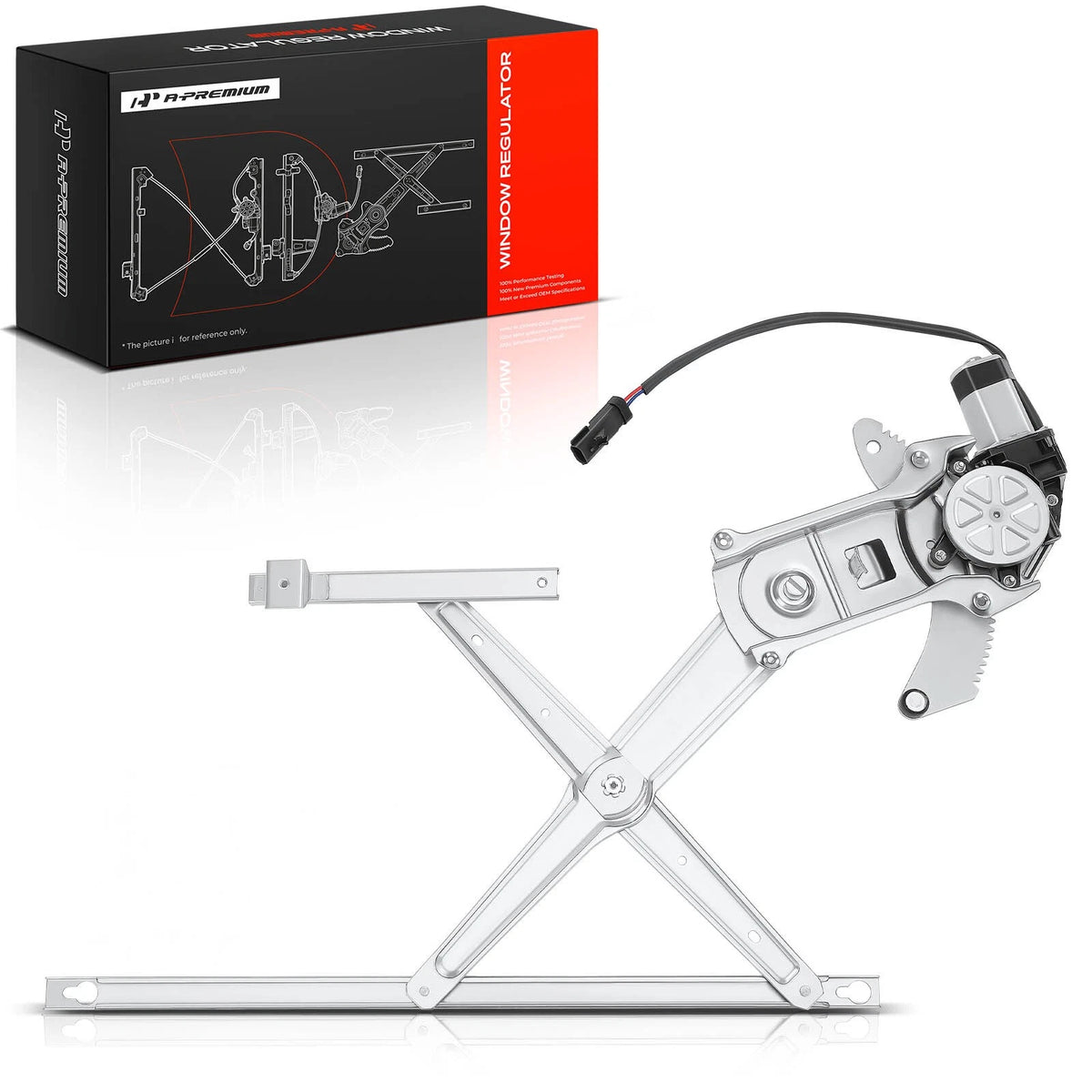 Front Left Power Window Regulator w/ Motor for Dodge Dakota (1997–2004) 55255619, 741-418
