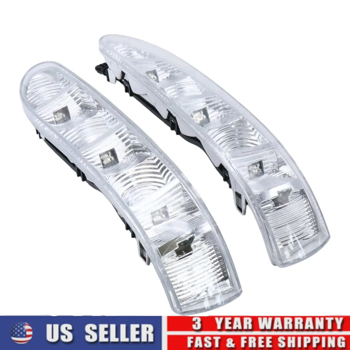Left Right Side Mirror Turn Signal Lights for Mercedes-Benz S/CL-Class (2000–2006)
