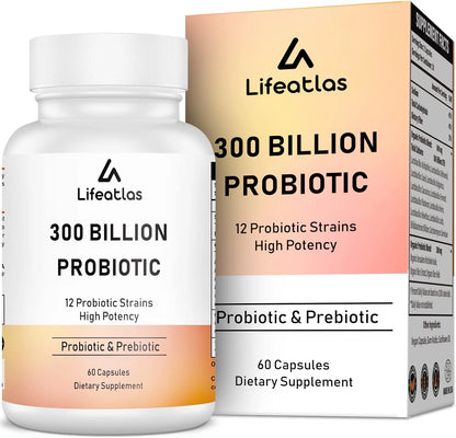 300 Billion CFU Probiotics for Women (60 Count)