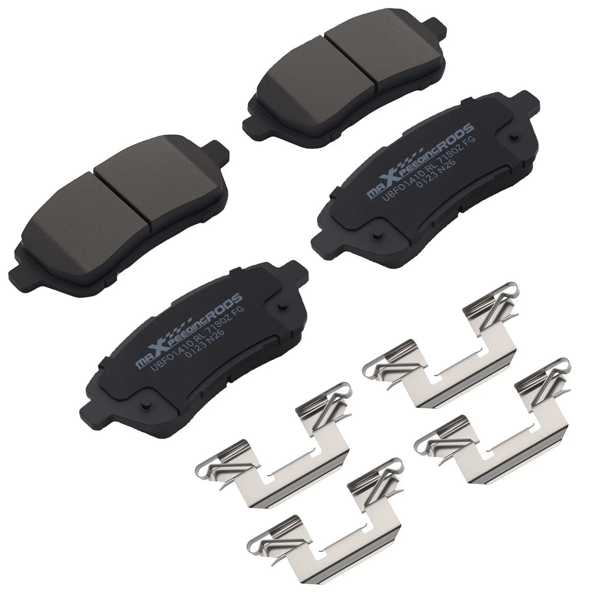 Set of 4 Front Ceramic Brake Pads for Ford Fiesta Mazda 2 (2011–2014)