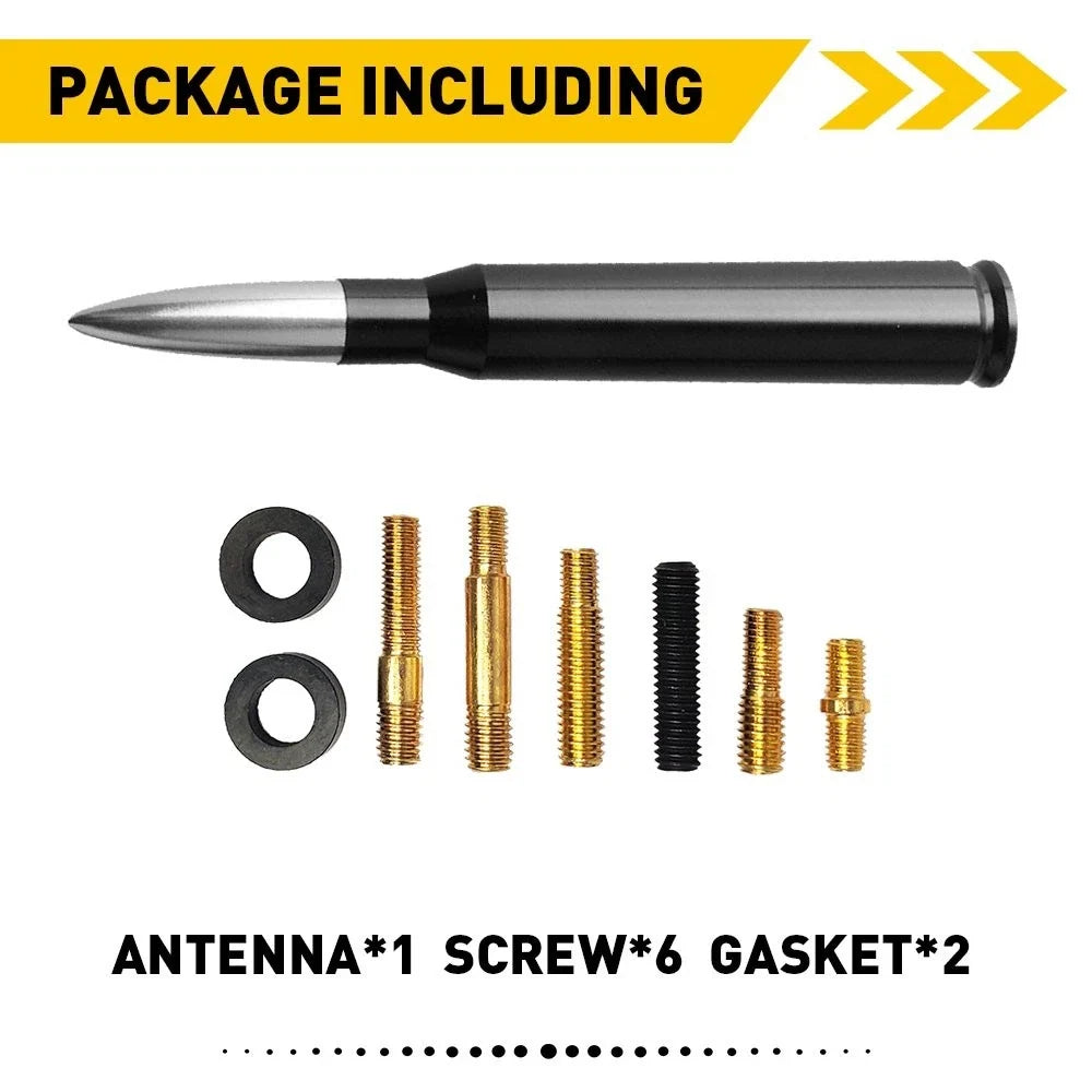 Bullet Antenna for Universal Motorcycle Cars Street Rod Boat (5.5")