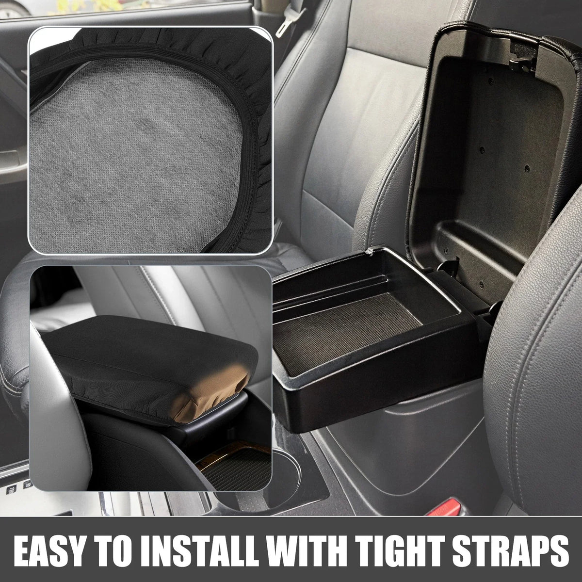 Center Console Armrest Cover for Nissan Altima (2019–2023) Neoprene Black