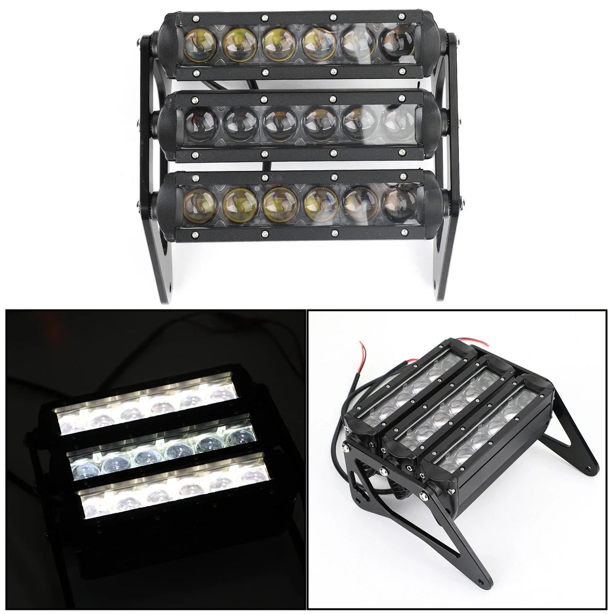 3Row LED Headlight Fog Light for Honda Grom MSX125 (2013–2019)