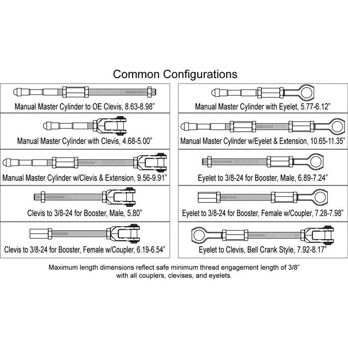 Wilwood Push-Rod Kit for Universal Applications (33013914)
