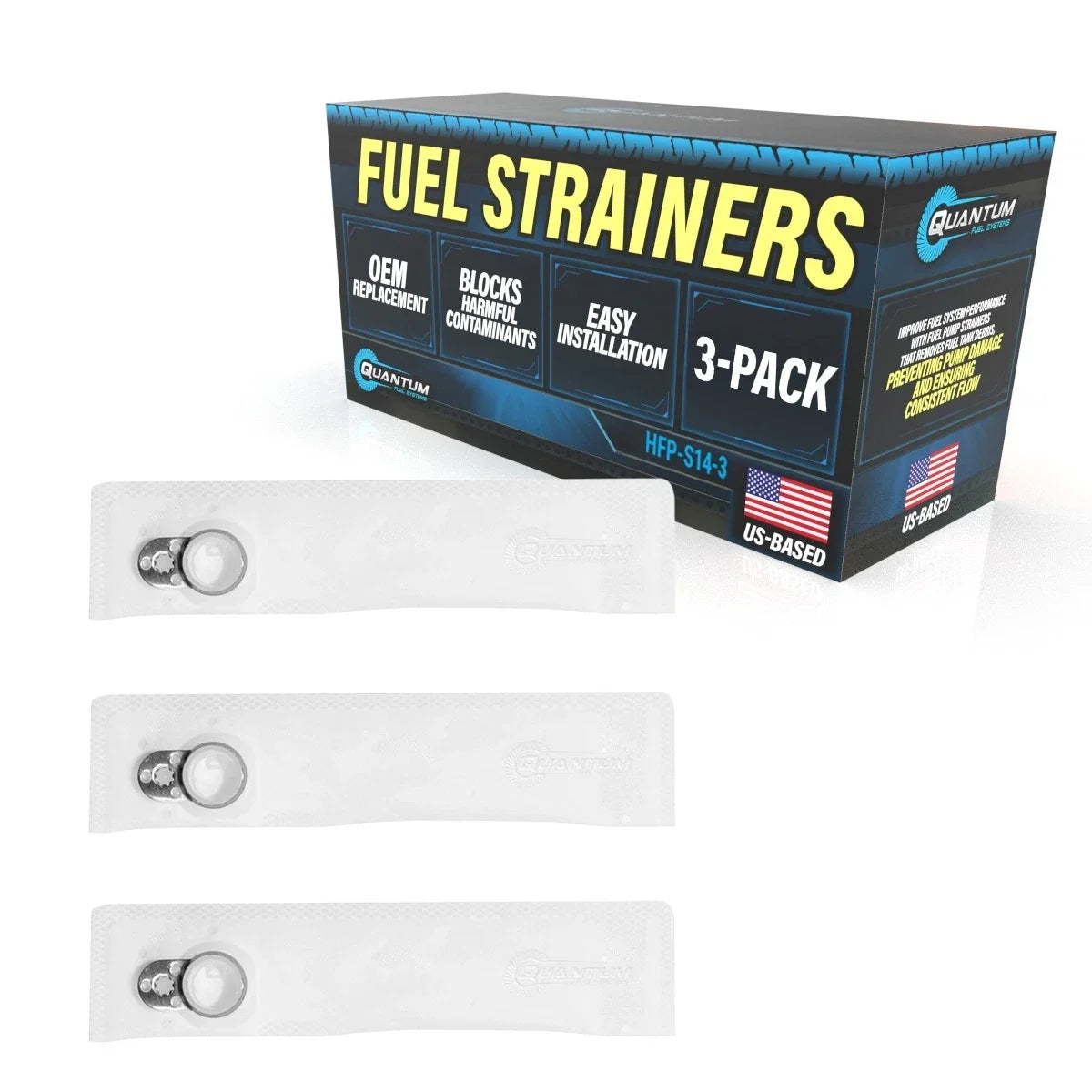 3X Fuel Pump Filter Strainers for Oldsmobile (1993–1999) Replaces Airtex