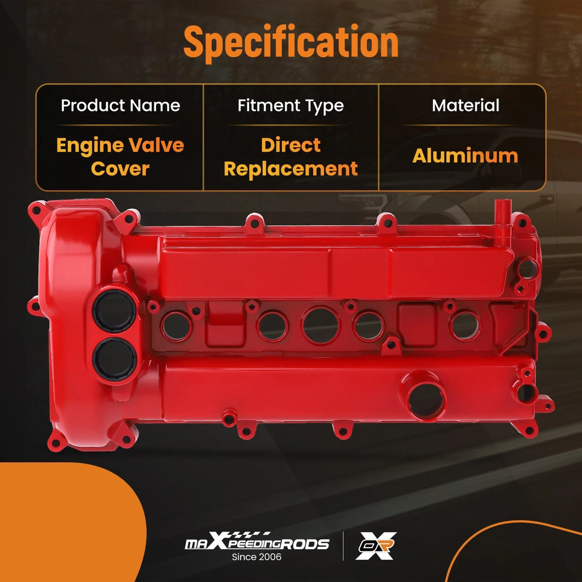 Upgraded Aluminum Valve Cover w/ Gaskets for Ford Ecosport (2018–2021)