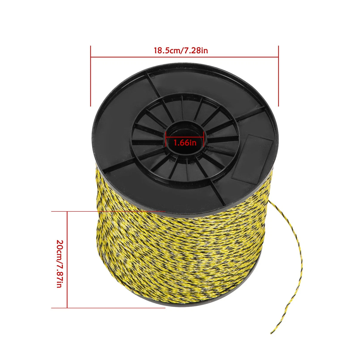 1 Pack 3500 Feet 1/8" 6 Strand Stainless Steel Fence Wire