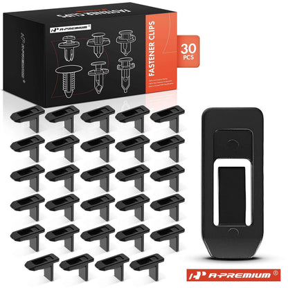 30Pcs Nylon Grille Emblem Clip Fasteners for Mazda 3 6 CX-3 (G46L50EB1, 22517)