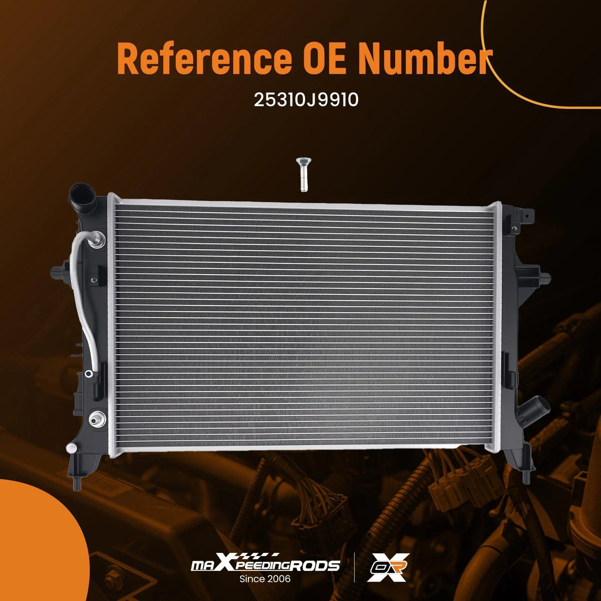 Cooling System Radiator for Hyundai Kona 1.6L/2.0L (2022–2023) 25310J9910
