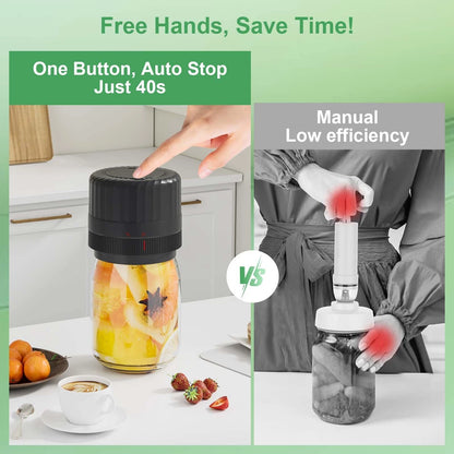 Mason Jar Vacuum Sealer for VP06+ (Cordless Handheld)