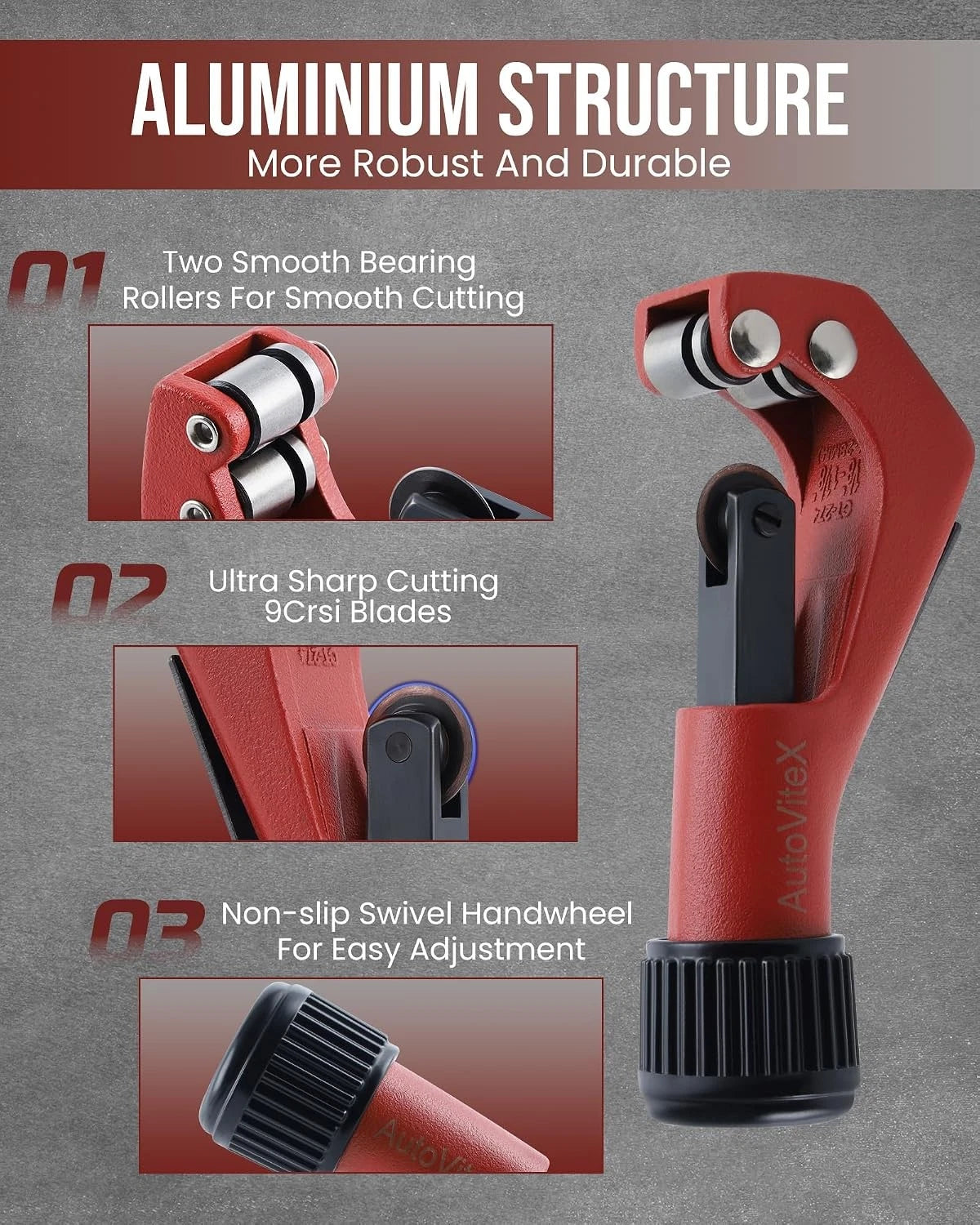 Tube Cutter for Stainless Steel (1/8" to 1-1/8")