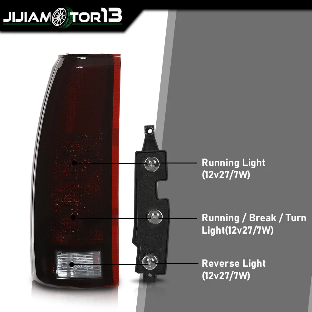 Tail Lights for Chevy GMC C/K 1500 2500 3500 Pickup Suburban (J-02RLA4551ASM, GM2806101)
