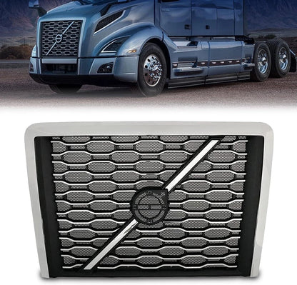 Chrome Hood Grille with Bug Screen for Volvo VNL (2018–Present) Rep: AGO-84724159