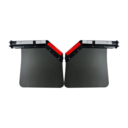 Pair Semi Truck Splash Guard Fender Hanger Kit & Mud Flaps