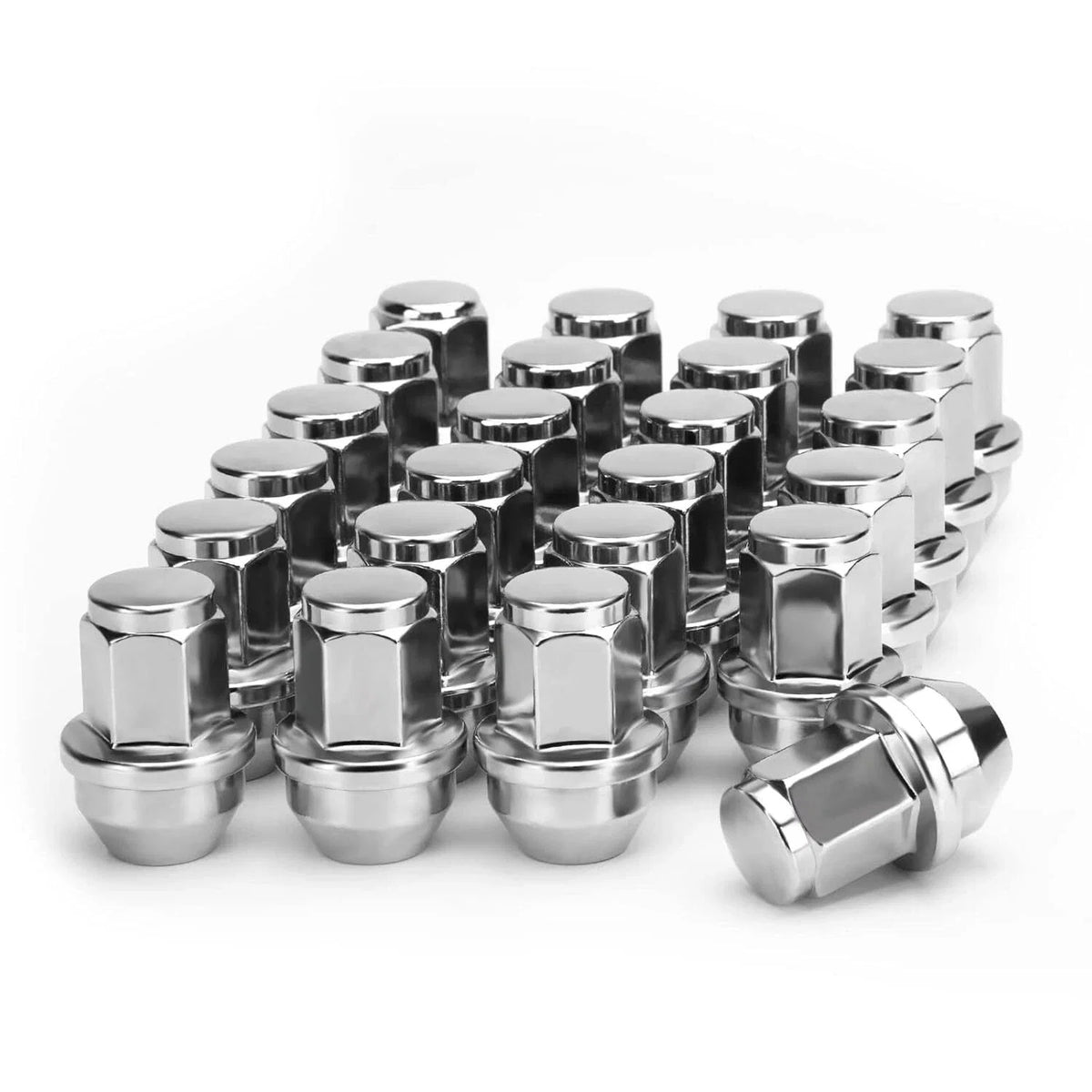 Chrome 14x1.5 Lug Nuts Acorn Seat for Ford F-150 Expedition Lincoln (2015–2024)