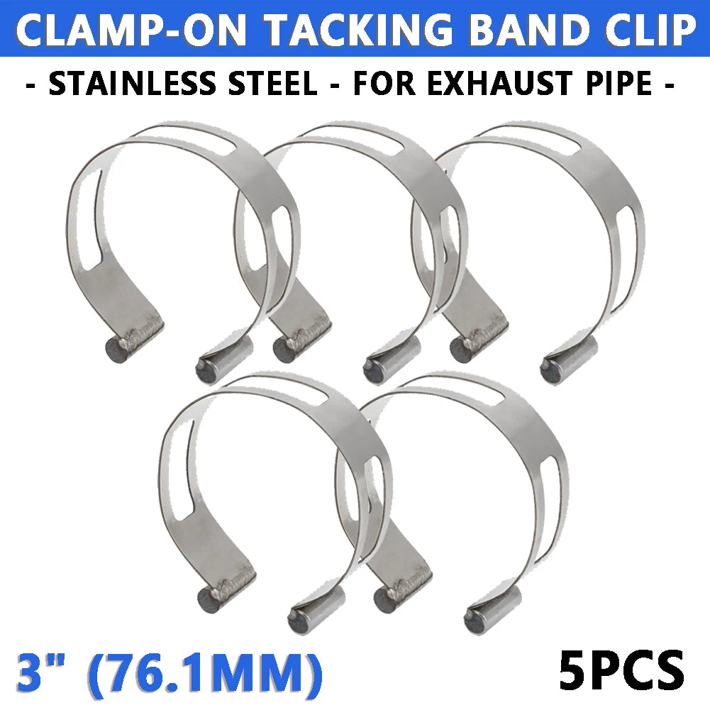5X Stainless Tacking Band Clip Kit for Welding Fabrication 3" (76.1mm)