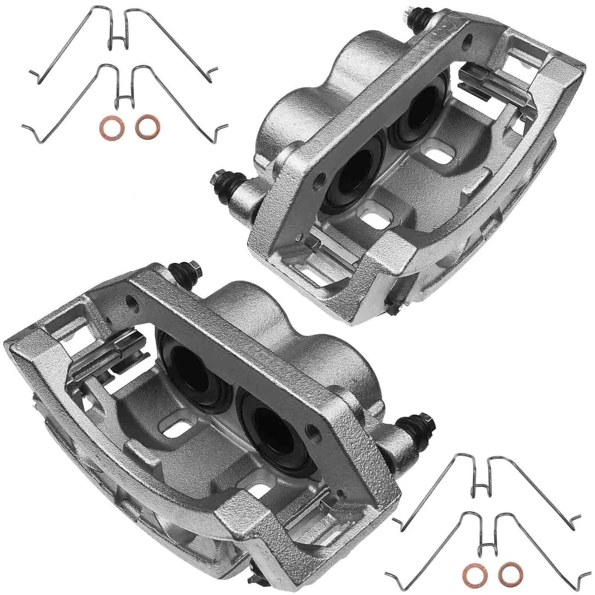 A-Premium Pair Front Disc Brake Caliper for Ford E-150 (2004–2006) - 4C2Z2B121AA, 4C2Z2B134AA, 6C2Z2B121A
