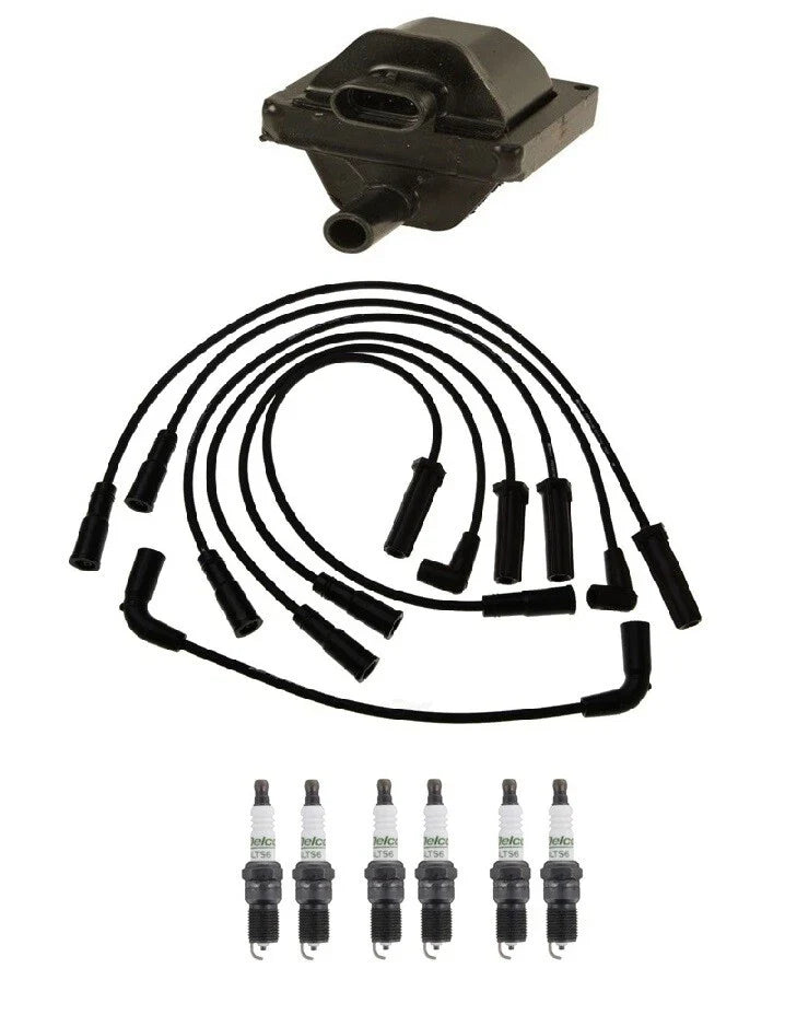 Ignition Wires & Spark Plugs Kit for Chevy GMC 4.3L V6 (1996–2002)